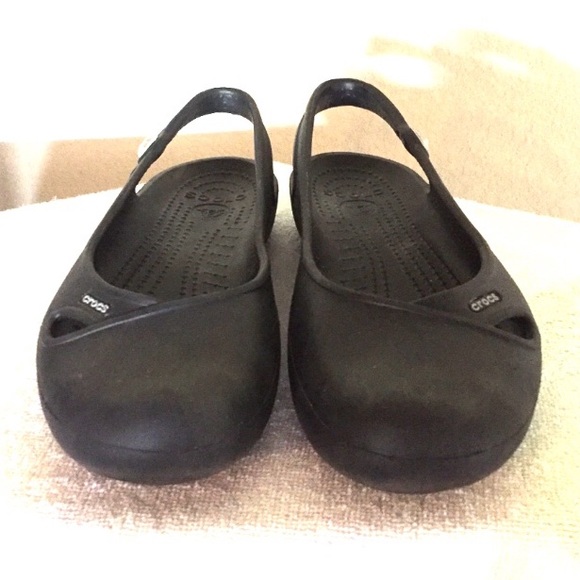 🚫SOLD🚫Black crocs slingbacks - Picture 3 of 5